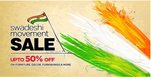 India Desire : Pepperfry Swadeshi Movement Sale 2015